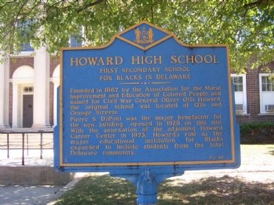 Howard High School Marker. Click for full size. Howard High School Marker image. Click for full size.