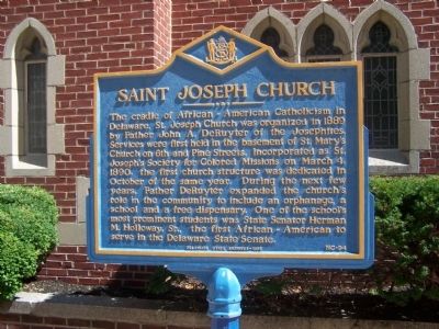 Saint Joseph Church Marker. Click for full size. Saint Joseph Church Marker image. Click for full size.