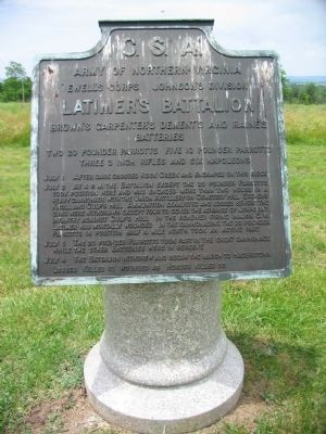 Latimer's Battalion Tablet. Click for full size. Latimer's Battalion Tablet image. Click for full size.