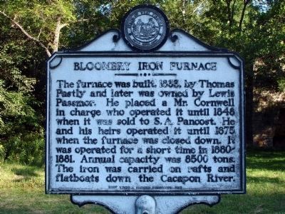 Bloomery Iron Furnace Marker image. Click for full size.