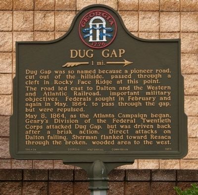 Dug Gap Marker. Click for full size. Dug Gap Marker image. Click for full size.