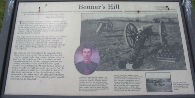 Benner's Hill Marker. Click for full size. Benner's Hill Marker image. Click for full size.