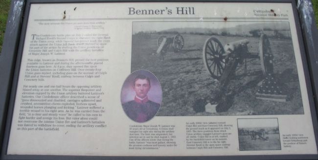Benner's Hill Marker image. Click for full size.