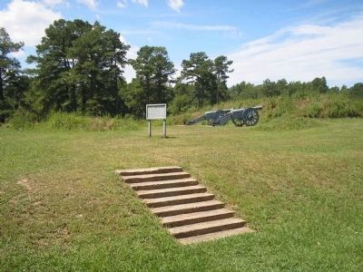 Marker on the Yorktown Battlefield. Click for full size. Marker on the Yorktown Battlefield image. Click for full size.