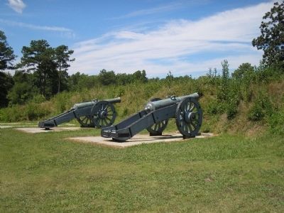 Artillery at the Grand French Battery. Click for full size. Artillery at the Grand French Battery image. Click for full size.