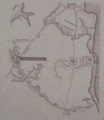Yorktown Fortifications Map. Click for full size. Yorktown Fortifications Map image. Click for full size.