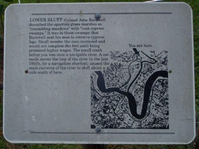 Old Fort King George "Lower Bluff " Marker image. Click for full size.