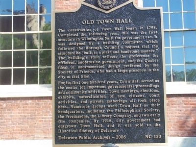 Old Town Hall Marker. Click for full size. Old Town Hall Marker image. Click for full size.