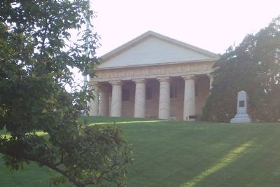 Arlington House, seen from near President John F. Kennedy's gravesite below image. Click for full size.
