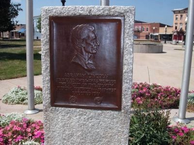 Abraham Lincoln - Eighth Judicial District Marker image. Click for full size.