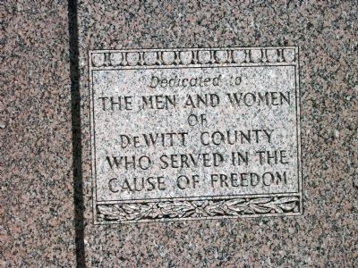 In Memoriam - - DeWitt County Clinton, Illinois War Memorial Marker image. Click for full size.