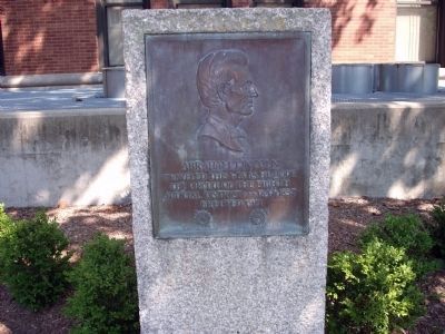 Abraham Lincoln - Eighth Judicial District Marker. Click for full size. Abraham Lincoln - Eighth Judicial District Marker image. Click for full size.