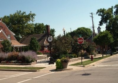 Downtown Rest Park & Town Clock - S/E Corner from Court House. Click for full size. Downtown Rest Park & Town Clock - S/E Corner from Court House image. Click for full size.