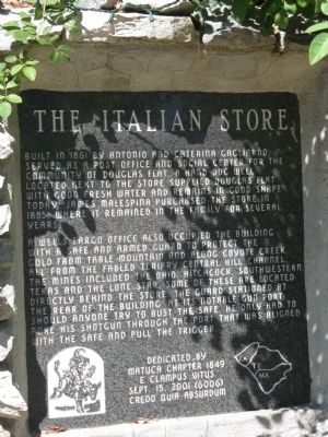 The Italian Store Marker. Click for full size. The Italian Store Marker image. Click for full size.