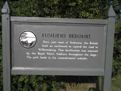 Fusiliers Redoubt Marker. Click for full size. Fusiliers Redoubt Marker image. Click for full size.