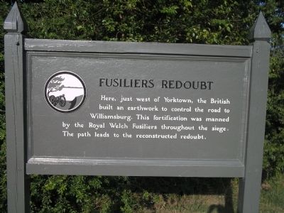 Fusiliers Redoubt Marker image. Click for full size.