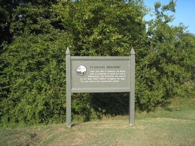 Marker on the Yorktown Battlefield. Click for full size. Marker on the Yorktown Battlefield image. Click for full size.