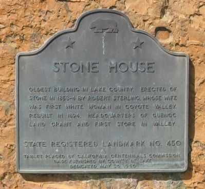 Stone House Marker. Click for full size. Stone House Marker image. Click for full size.