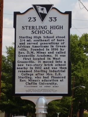 Sterling High School Marker. Click for full size. Sterling High School Marker image. Click for full size.