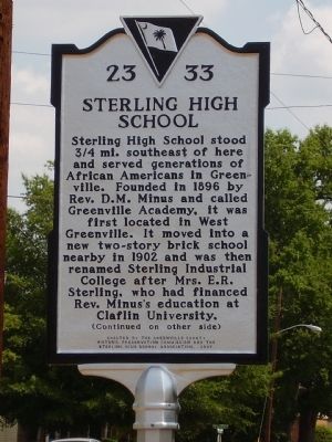 Sterling High School Marker image. Click for full size.