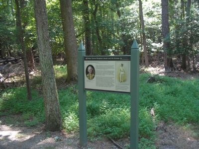 Marker on the Yorktown Battlefield. Click for full size. Marker on the Yorktown Battlefield image. Click for full size.