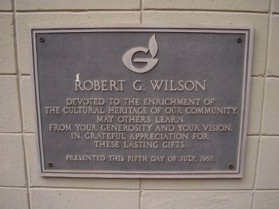 Robert G Wilson. Click for full size. Robert G Wilson image. Click for full size.