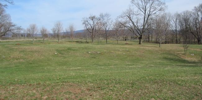 Stonewall Brigade's Position - Morning of the Battle image. Click for full size.