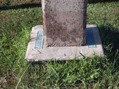 Base of Abraham Lincoln - Eighth Judicial District Marker. Click for full size. Base of Abraham Lincoln - Eighth Judicial District Marker image. Click for full size.