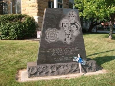 Coles County War Memorial Marker. Click for full size. Coles County War Memorial Marker image. Click for full size.