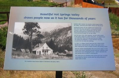 Beautiful Hot Springs Valley Marker image. Click for full size.