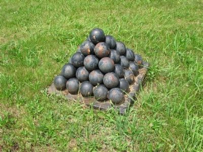 Stands of Cannonballs. Click for full size. Stands of Cannonballs image. Click for full size.