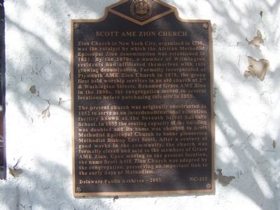 Scott AME Zion Church Marker image. Click for full size.