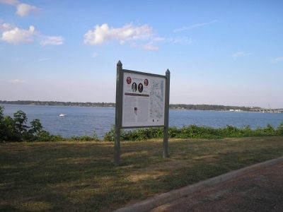 Marker on the York River. Click for full size. Marker on the York River image. Click for full size.