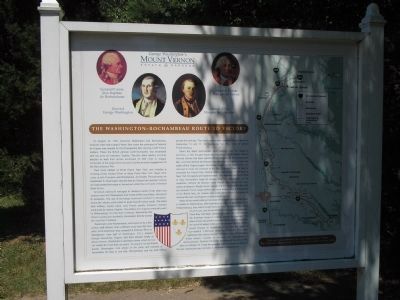 Route to Victory Marker at Mount Vernon image. Click for full size.