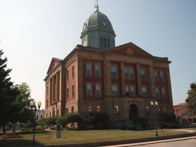 Courthouse - Marker on Left Corner of Lawn. Click for full size. Courthouse - Marker on Left Corner of Lawn image. Click for full size.