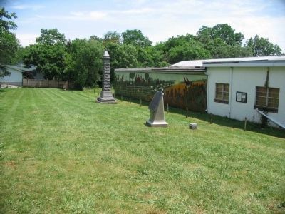 Monuments and Tablets in front of the Mural. Click for full size. Monuments and Tablets in front of the Mural image. Click for full size.