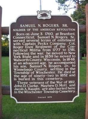 Samuel N. Rogers, Sr. Marker image. Click for full size.