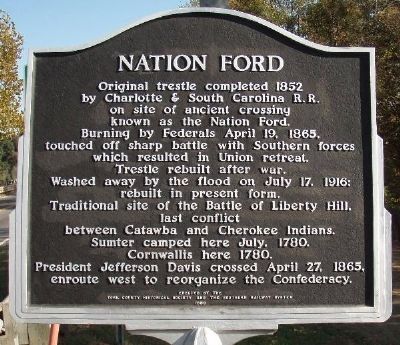 Nation Ford Marker image. Click for full size.