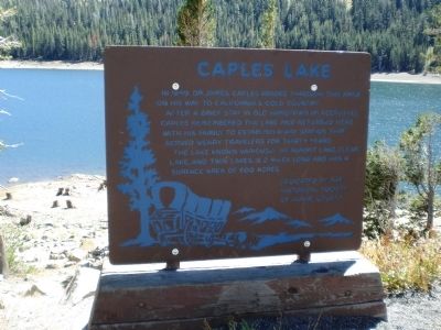 Caples Lake Marker image. Click for full size.