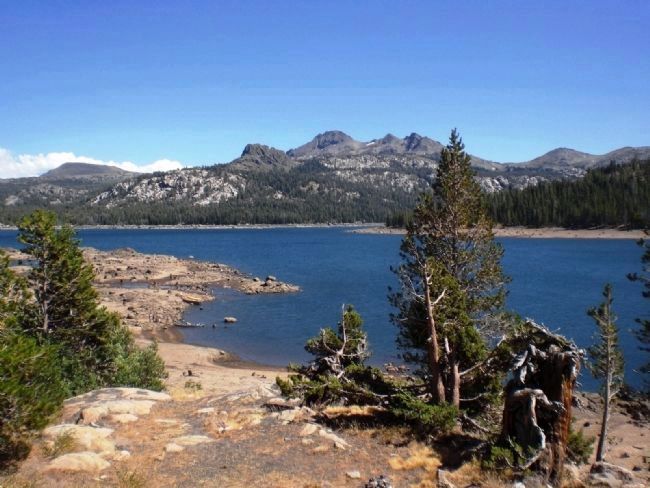 View of Caples Lake from Marker image. Click for full size.