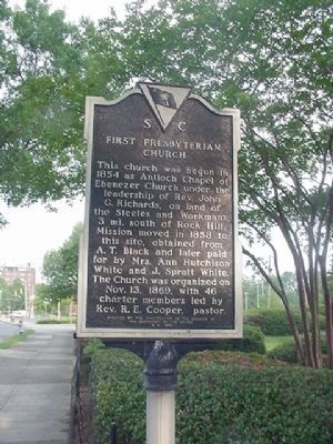 First Presbyterian Church Marker. Click for full size. First Presbyterian Church Marker image. Click for full size.