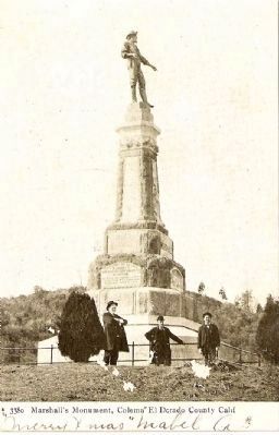 Vintage Postcard of The Marshall Monument. Click for full size. Vintage Postcard of The Marshall Monument image. Click for full size.