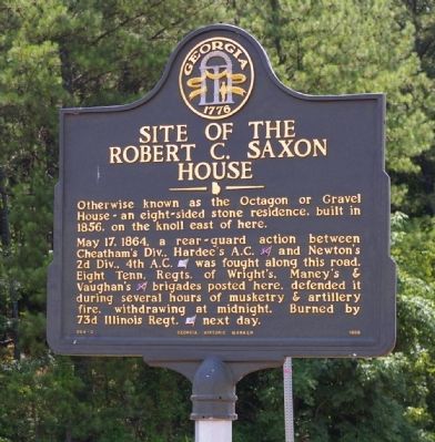 Site of the Robt. C. Saxon House Marker image. Click for full size.