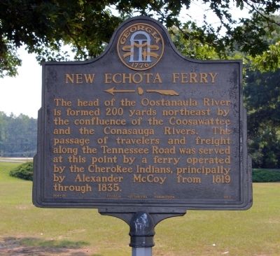 New Echota Ferry Marker image. Click for full size.