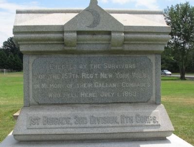 157th Regiment New York Volunteers Monument image. Click for full size.