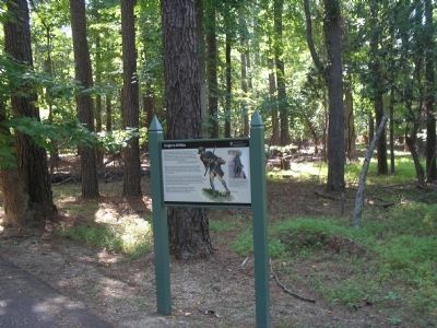 Marker on the Yorktown Battlefield image. Click for full size.