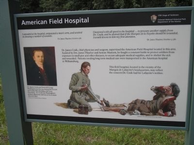 American Field Hospital Marker image. Click for full size.