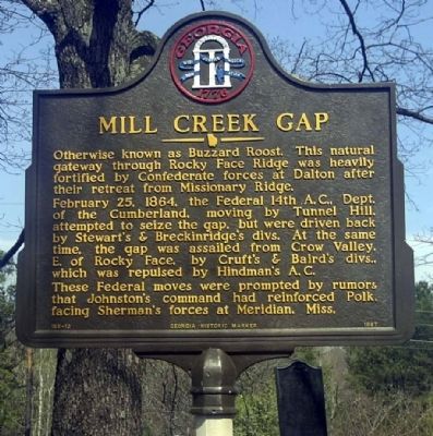 Mill Creek Gap Marker image. Click for full size.