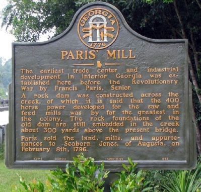 Paris' Mill Marker in 2005 image. Click for full size.