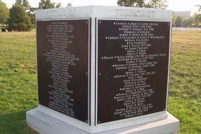 Victims of Terrorist Attack on the Pentagon Marker, Panels 1 and 2 image. Click for full size.